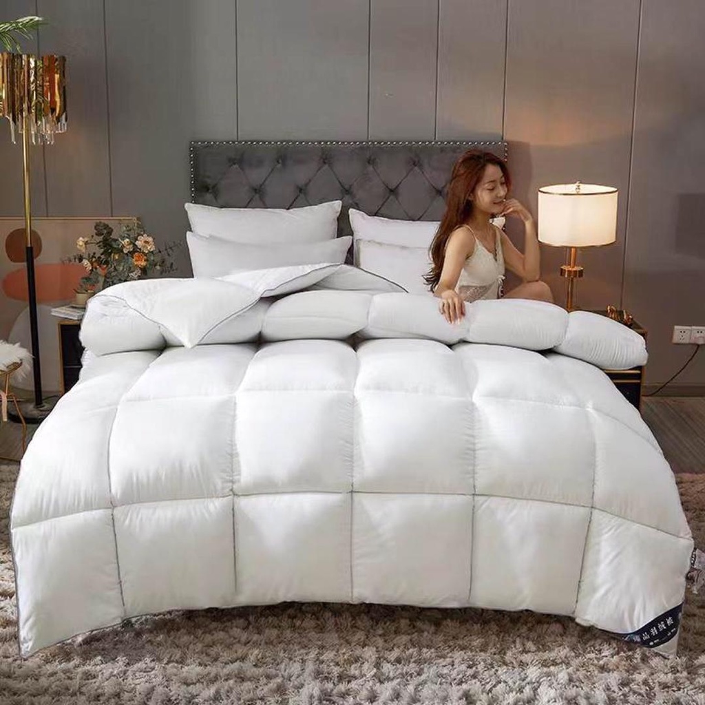 Couette de lit de 1.8m Blanc