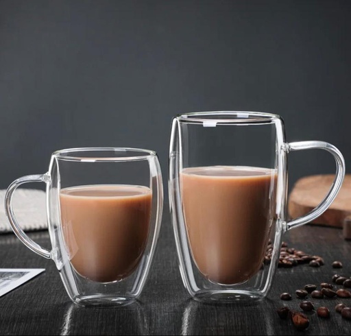 Mug double paroi 350ml lot de 4pcs