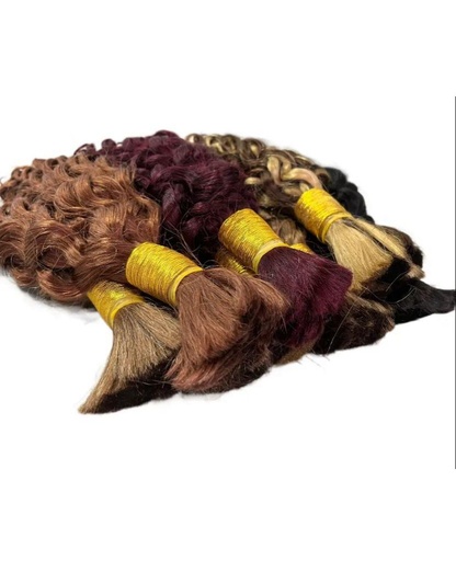 Extension bulk 100gr per pcs Deep curly texture 18‘‘ - color 1B